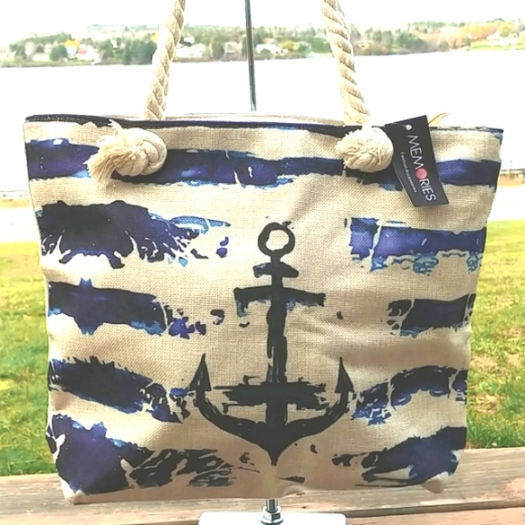 Nautical canvas tote bag - Picture 2 of 9